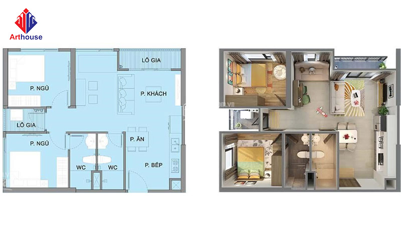 Giới thiệu tổng quan về căn hộ Vinhomes Smart City 2 ngủ 